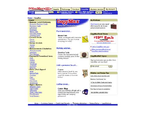 Screenshot of CopyMax Home Page