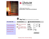 Thumbnail screenshot of Levolor web site
