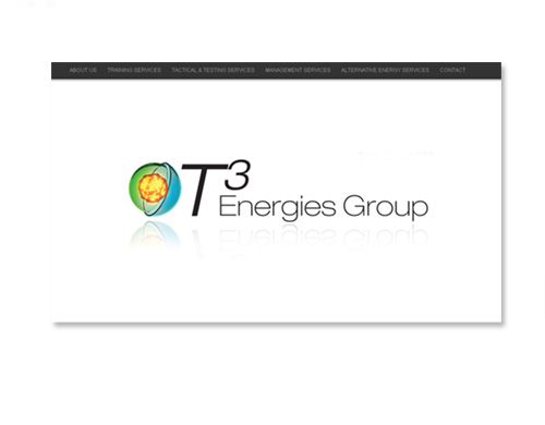 Screenshot of T3 Energies Home Page